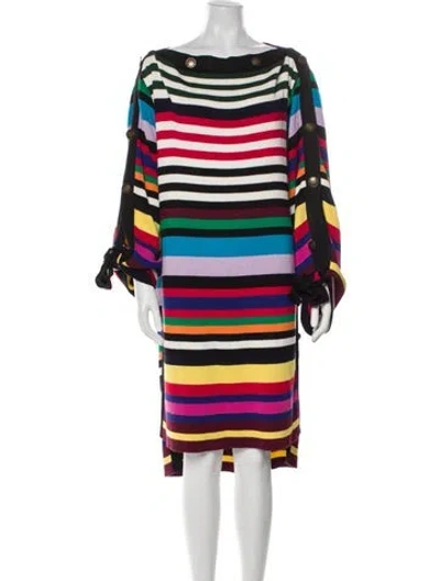 Pre-owned Monse Striped Knee-length Dress In Green