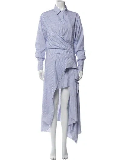 Pre-owned Monse Striped Long Dress In Multi