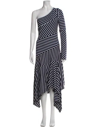 Pre-owned Monse Striped Long Dress In Multi