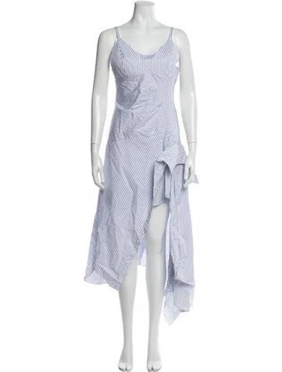 Pre-owned Monse Striped Long Dress W/ Tags In Multi