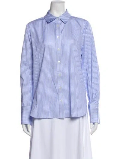 Pre-owned Monse Striped Long Sleeve Button-up Top In Multi