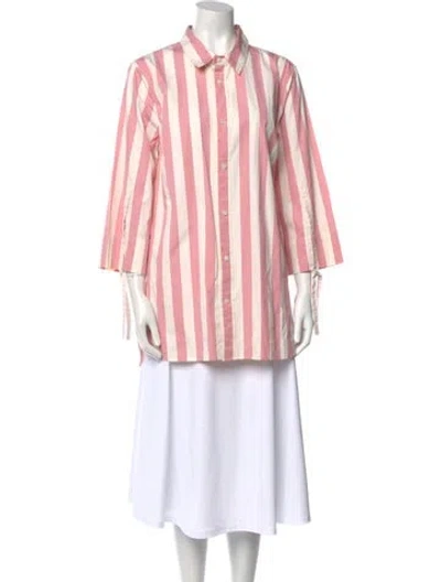Pre-owned Monse Striped Long Sleeve Tunic In Pink