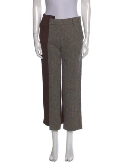 Pre-owned Monse Striped Wide Leg Pants In Neutral