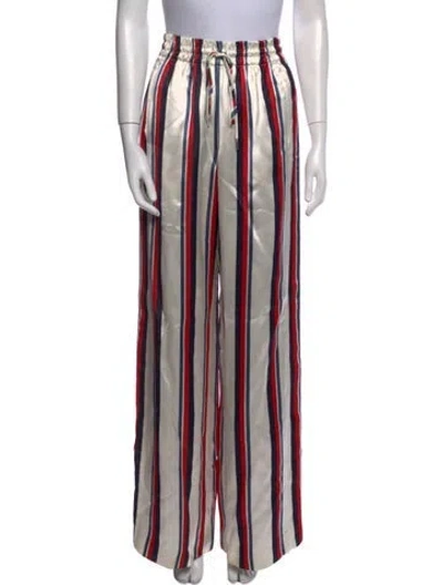 Pre-owned Monse Striped Wide Leg Pants In Neutral