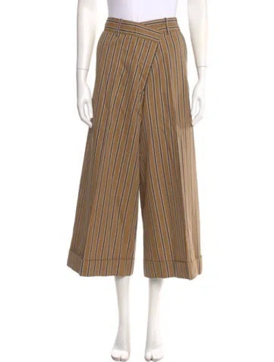 Pre-owned Monse Striped Wide Leg Pants In Neutral