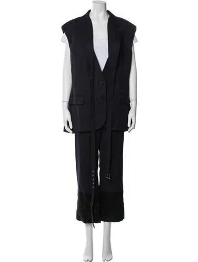 Pre-owned Monse Studded Accents Pant Set W/ Tags In Blue