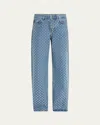 Monse Studded Wide Leg Jeans In Indigo