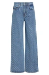 Monse Studded Wide Leg Jeans In Indigo