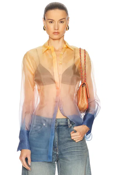 Monse Sunset Sheer Boxy Shirt