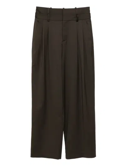 MONSE TAILORED DOUBLE WAISTBAND TROUSERS