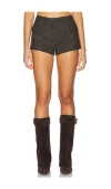 Monse Tailored Mini Shorts In Brown