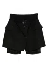 Monse Tailored Skort In Black