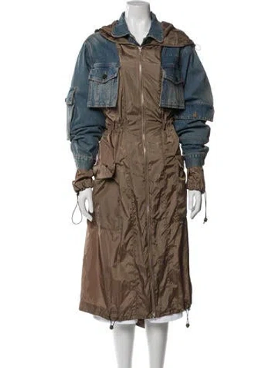 Pre-owned Monse Trench Coat In Brown