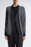 Monse Trompe L'oeil Triple Layer Cardigan In Black