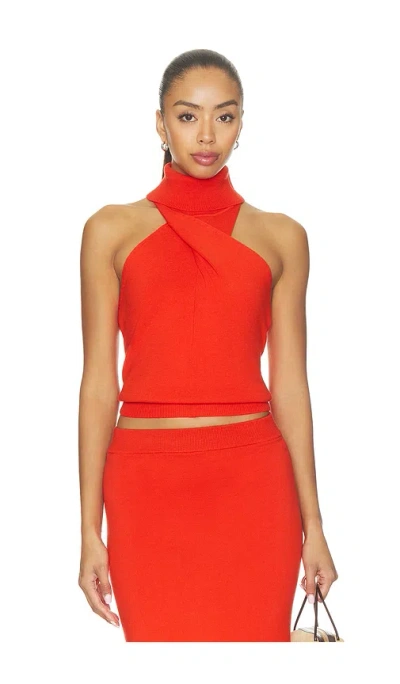 Monse Twist Front Top In Red