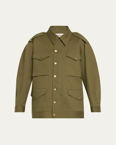 Monse Utlilty Pocket Jacket In Green