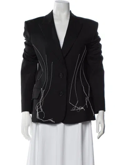 Pre-owned Monse Virgin Wool Blazer In Black