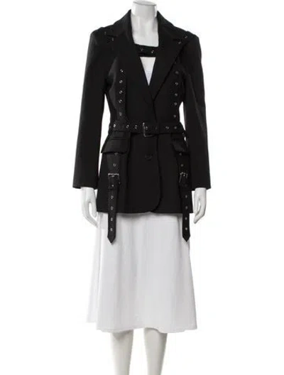 Pre-owned Monse Virgin Wool Blazer In Black