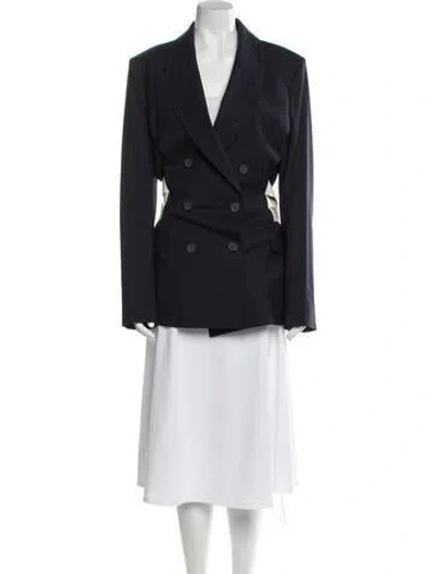 Pre-owned Monse Virgin Wool Blazer In Blue