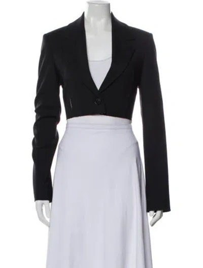 Pre-owned Monse Virgin Wool Bolero In Black