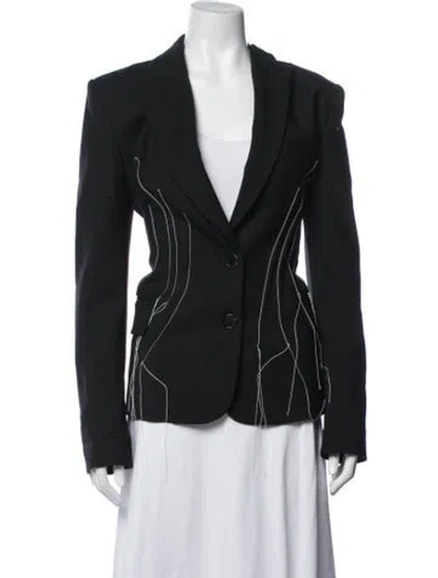 Pre-owned Monse Virgin Wool Coat W/ Tags In Black