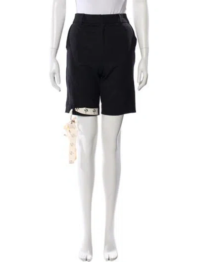 Pre-owned Monse Virgin Wool Knee-length Shorts In Black
