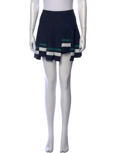 Pre-owned Monse Virgin Wool Mini Skirt In Blue