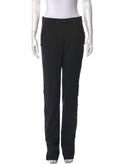 Pre-owned Monse Virgin Wool Straight Leg Pants In Black