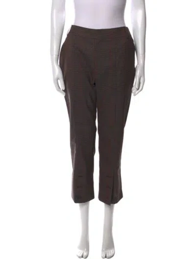 Pre-owned Monse Virgin Wool Straight Leg Pants In Brown