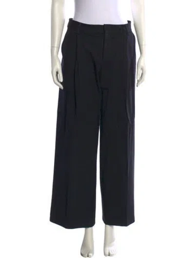 Pre-owned Monse Virgin Wool Wide Leg Pants In Black
