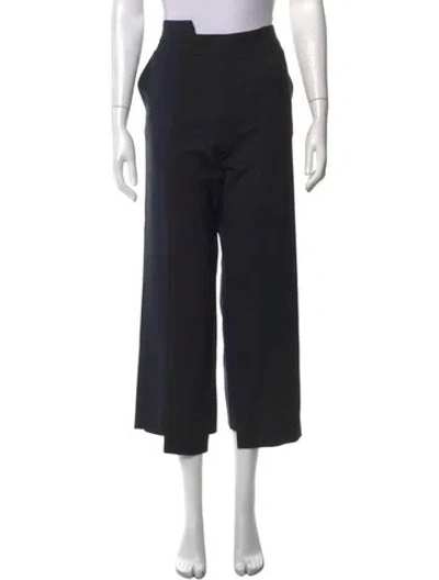 Pre-owned Monse Virgin Wool Wide Leg Pants In Black