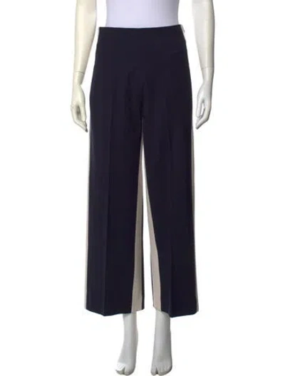 Pre-owned Monse Virgin Wool Wide Leg Pants In Blue