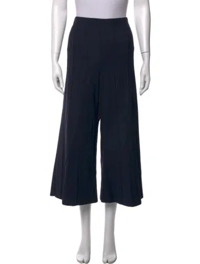 Pre-owned Monse Virgin Wool Wide Leg Pants In Blue