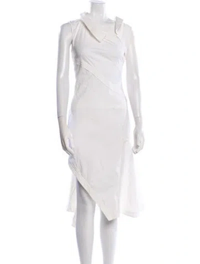 Pre-owned Monse V-neck Midi Length Dress In Multi