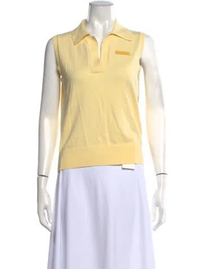 Pre-owned Monse V-neck Sleeveless Top In Neutrals