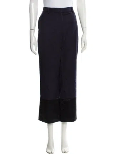 Pre-owned Monse Wide Leg Pants In Blue