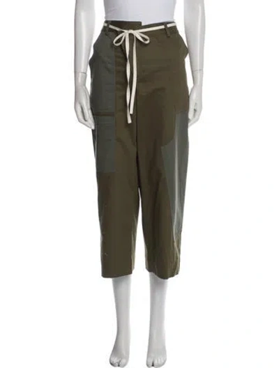 Pre-owned Monse Wide Leg Pants In Green