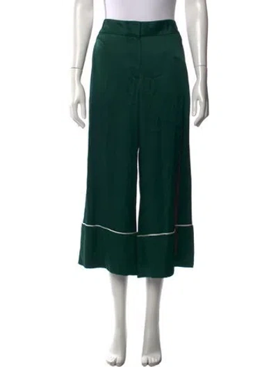 Pre-owned Monse Wide Leg Pants In Green