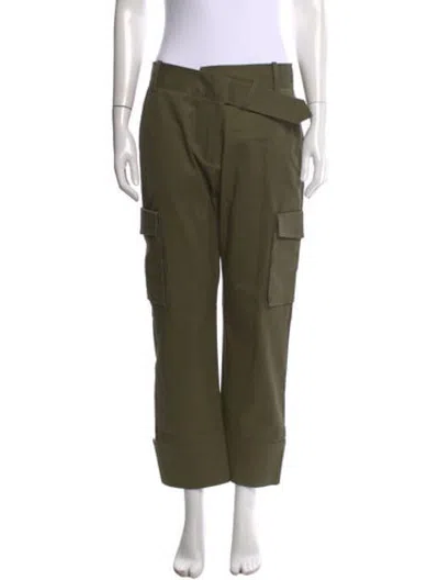 Pre-owned Monse Wide Leg Pants In Green