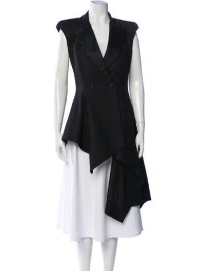 Pre-owned Monse Wool Coat In Black