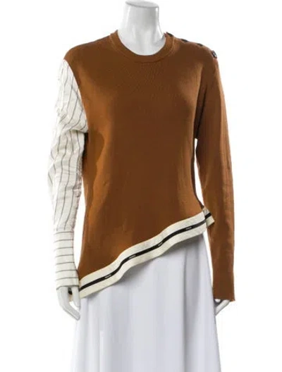 Pre-owned Monse Wool Crew Neck Sweater In Neutral