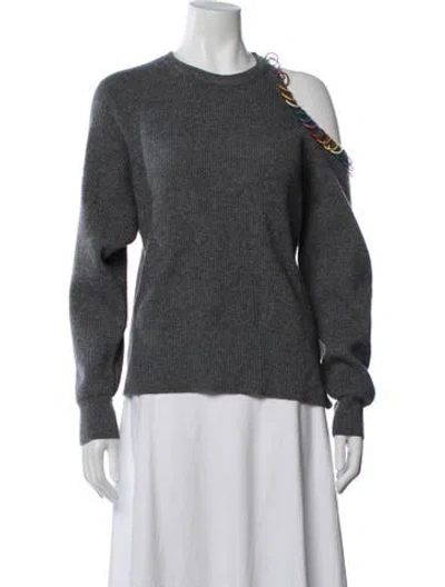 Pre-owned Monse Wool Crew Neck Sweater W/ Tags In Grey