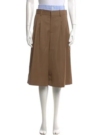 Pre-owned Monse Wool Knee-length Shorts In Neutral