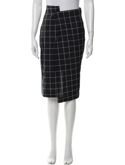 Pre-owned Monse Wool Knee-length Skirt In Blue