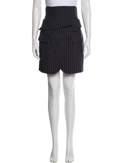 Pre-owned Monse Wool Knee-length Skirt In Gray