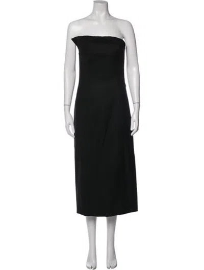 Pre-owned Monse Wool Long Dress In Black