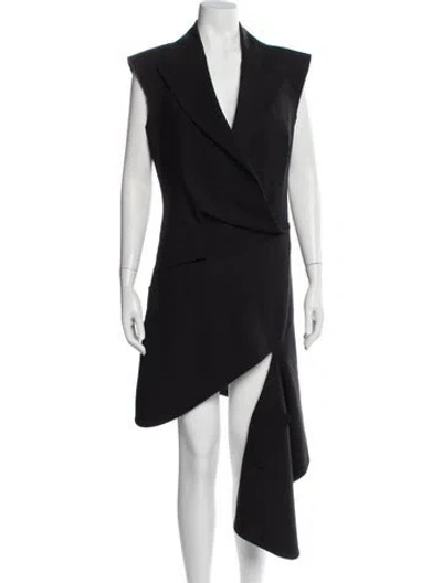 Pre-owned Monse Wool Long Dress In Blue