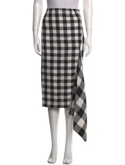 Pre-owned Monse Wool Long Skirt In Black