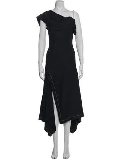 Pre-owned Monse Wool Midi Length Dress In Blue