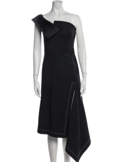 Pre-owned Monse Wool Midi Length Dress In Blue